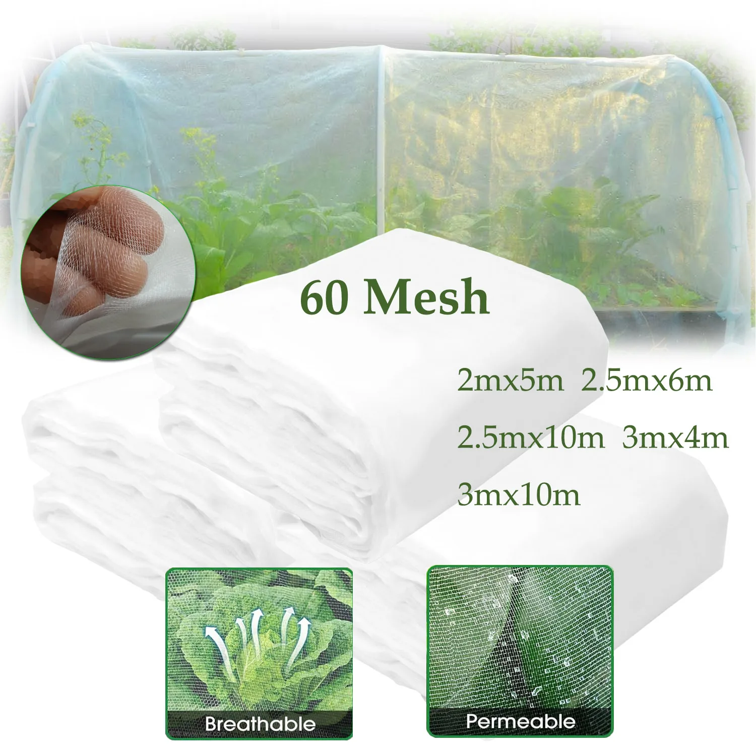Smart Garden Greenhouse - Böcek Koruma Ağı Bahçe Bitkisi Böcek