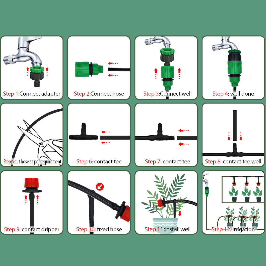Sera 15M-30M DIY damla sulama  - Smart Urban Garden incelemesi ve fiyatı